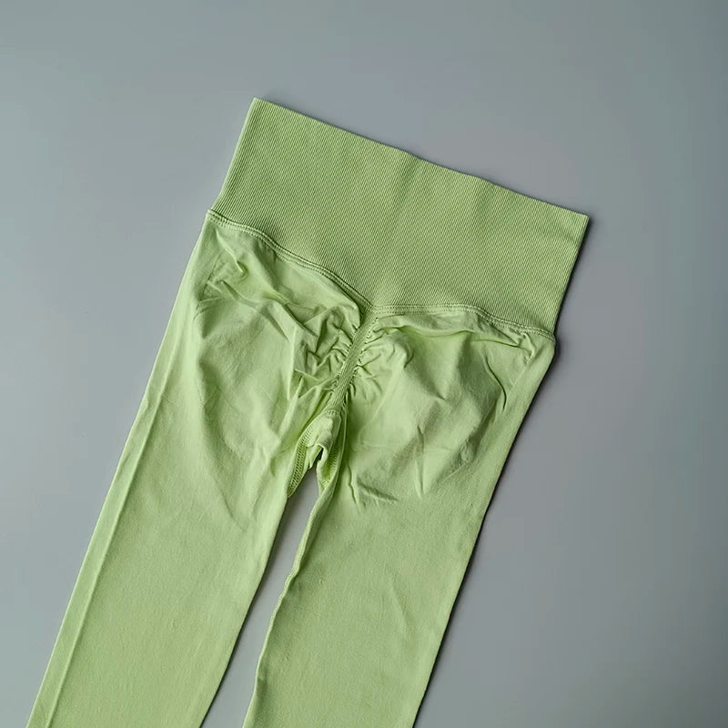 Leggings de Yoga Femininas Sem Costura – Cintura Alta com Efeito Push-Up e Alta Elasticidade