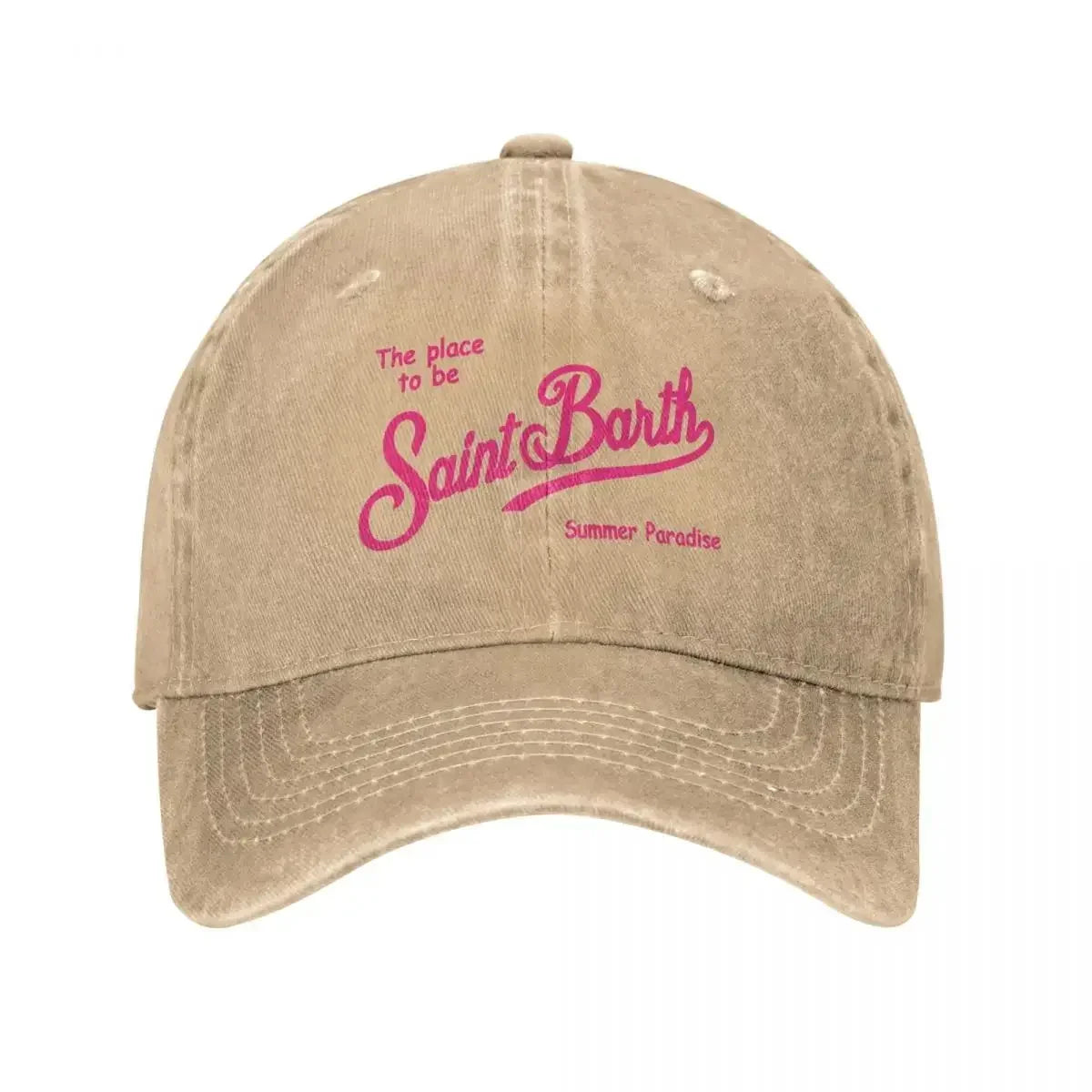 Boné Unissex Estilo Baseball S-Saint B-Barth – Snapback Ajustável em Algodão