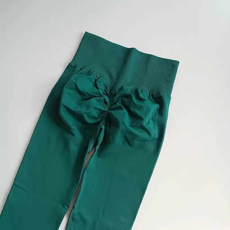 Leggings de Yoga Femininas Sem Costura – Cintura Alta com Efeito Push-Up e Alta Elasticidade