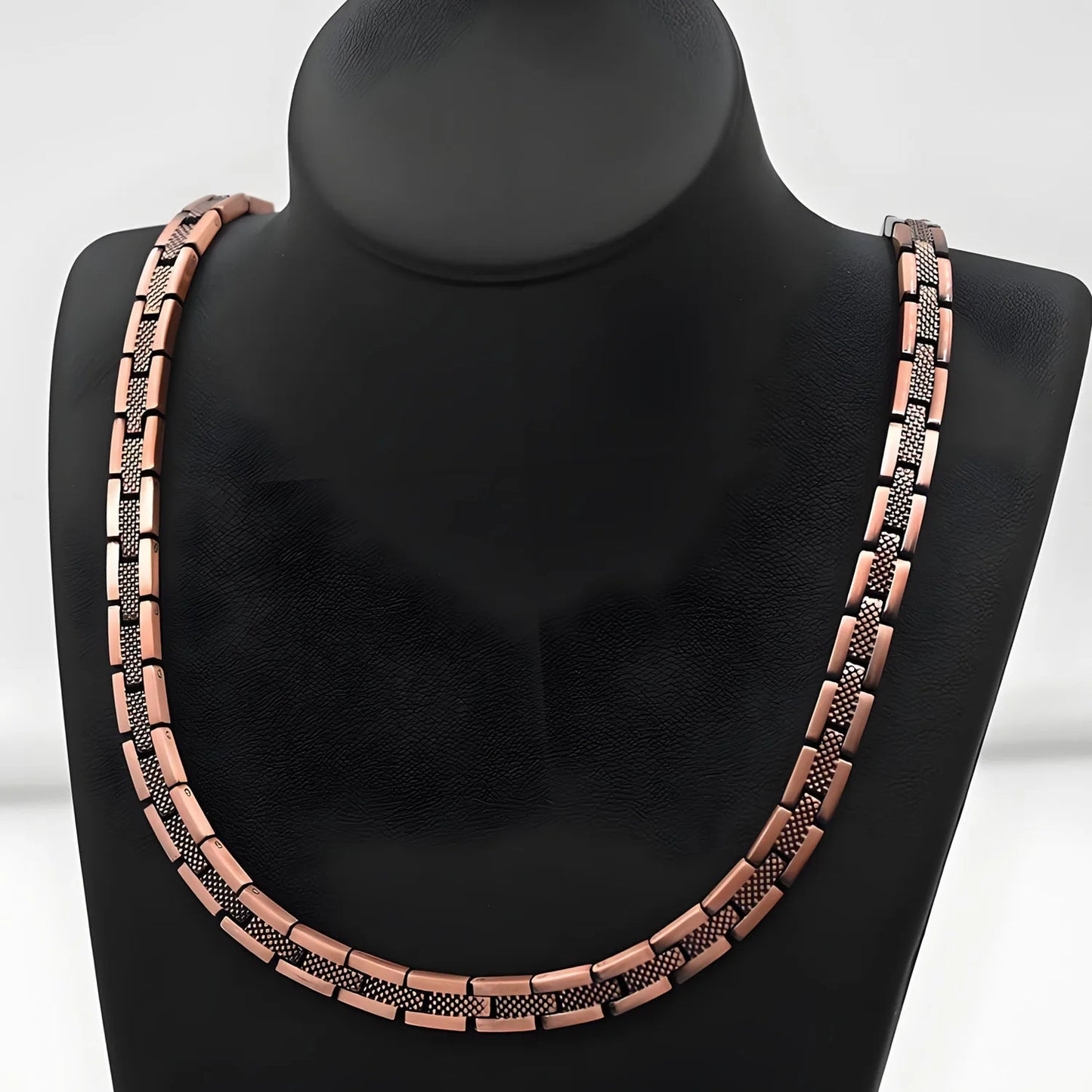 Colar ARADOO Premium em Cobre Puro com Ímãs Ultra Fortes – Estilo Moderno & Energia Natural Joia com design marcante, poder magnético e elegância para o dia a dia