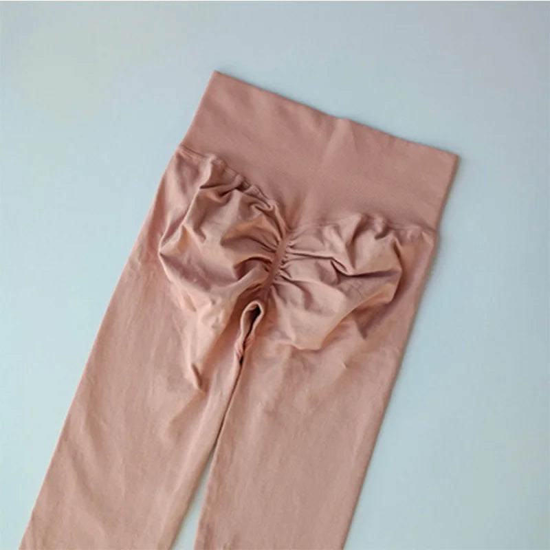 Leggings de Yoga Femininas Sem Costura – Cintura Alta com Efeito Push-Up e Alta Elasticidade