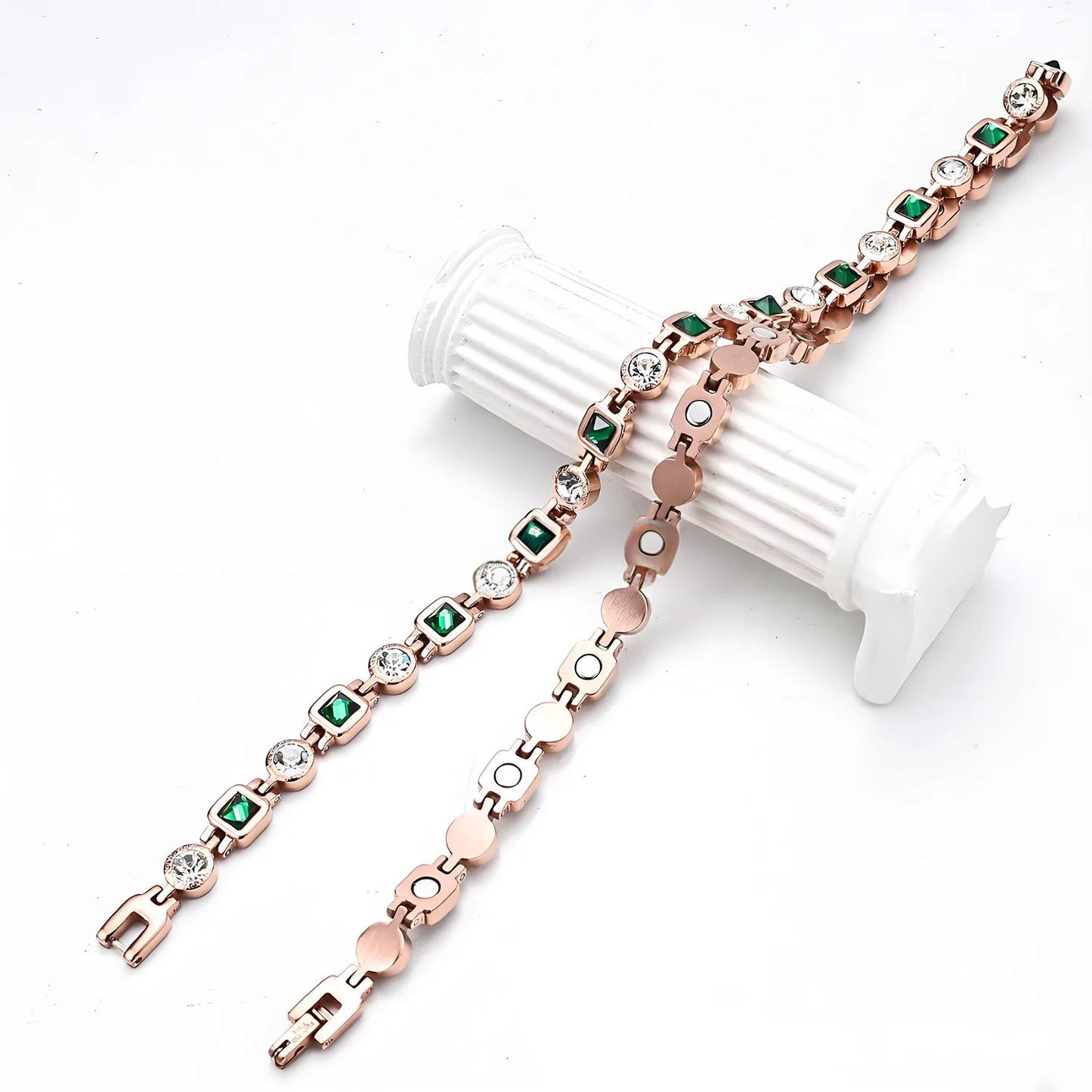 ARADOO Affordable Luxury Style Titanium Steel Necklace for Women with Crystal Cubic Zirconia Collar Jewelry Gifts