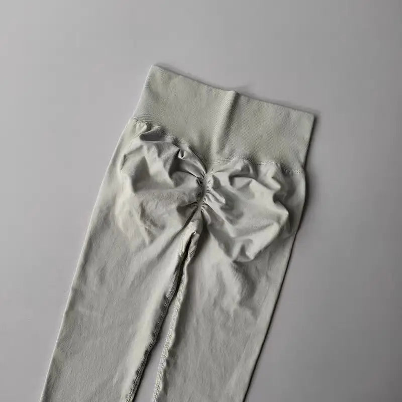 Leggings de Yoga Femininas Sem Costura – Cintura Alta com Efeito Push-Up e Alta Elasticidade