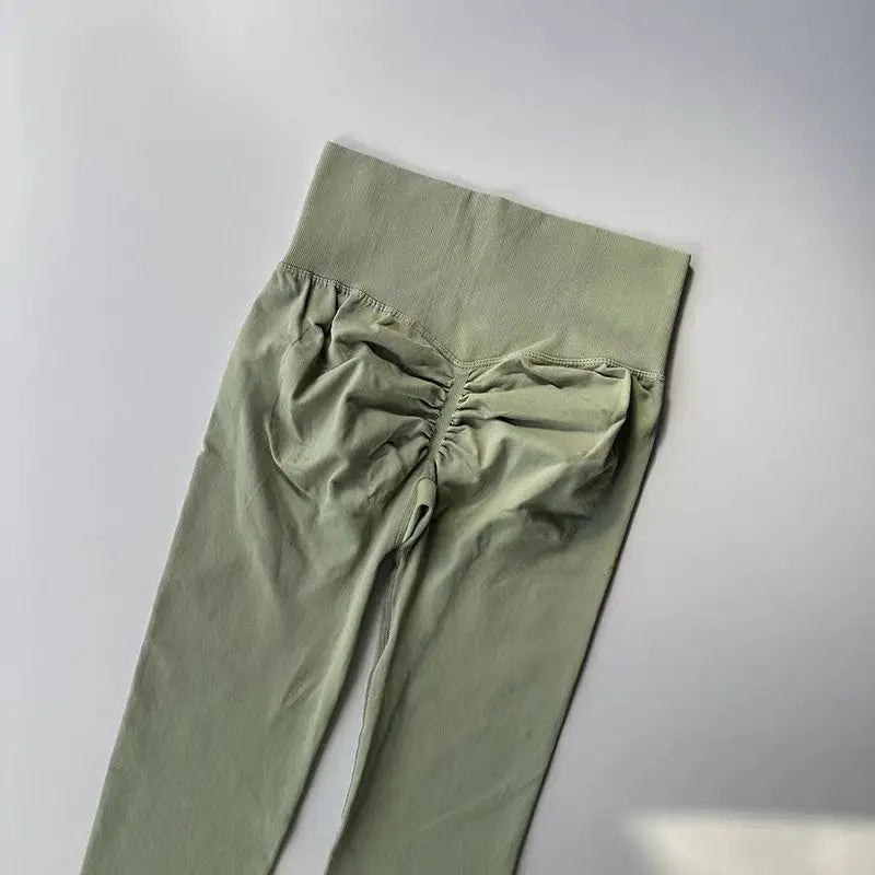 Leggings de Yoga Femininas Sem Costura – Cintura Alta com Efeito Push-Up e Alta Elasticidade