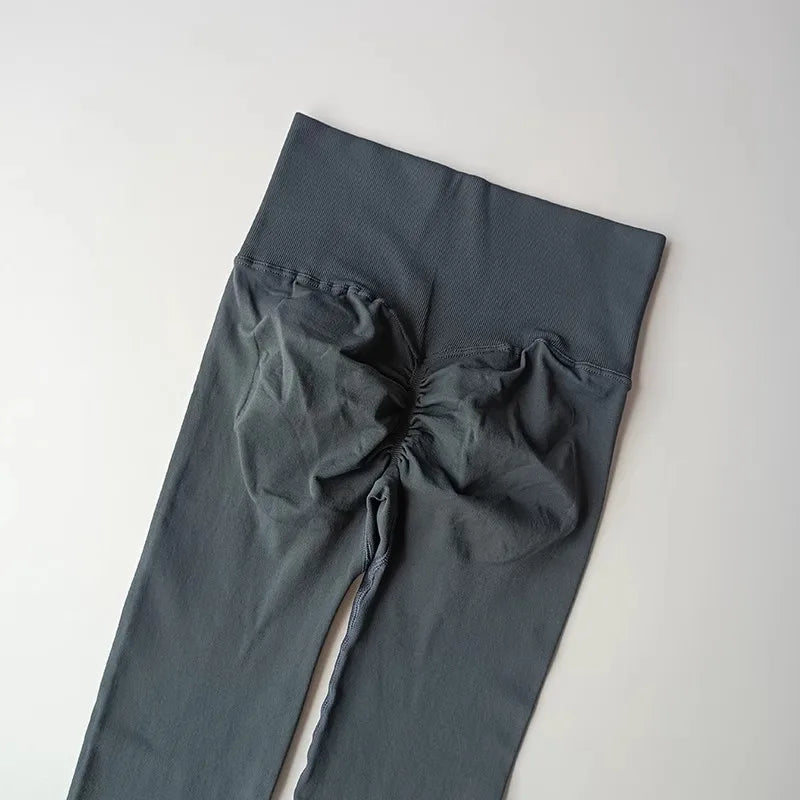 Leggings de Yoga Femininas Sem Costura – Cintura Alta com Efeito Push-Up e Alta Elasticidade