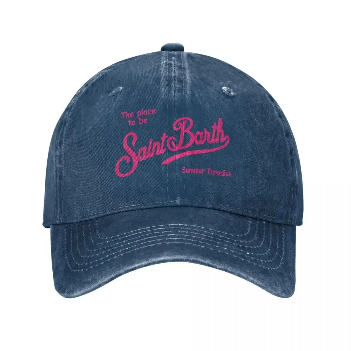 Boné Unissex Estilo Baseball S-Saint B-Barth – Snapback Ajustável em Algodão