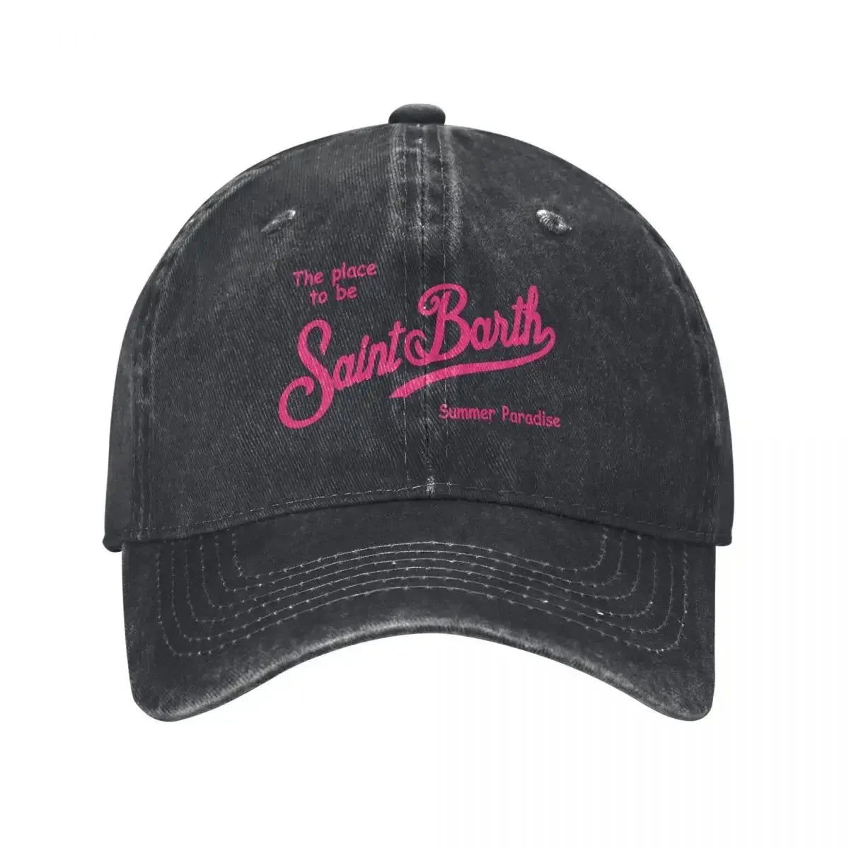 Boné Unissex Estilo Baseball S-Saint B-Barth – Snapback Ajustável em Algodão