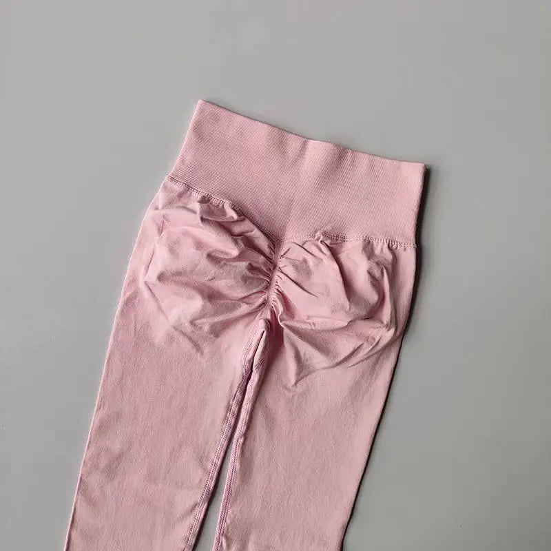 Leggings de Yoga Femininas Sem Costura – Cintura Alta com Efeito Push-Up e Alta Elasticidade