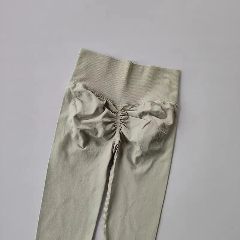 Leggings de Yoga Femininas Sem Costura – Cintura Alta com Efeito Push-Up e Alta Elasticidade