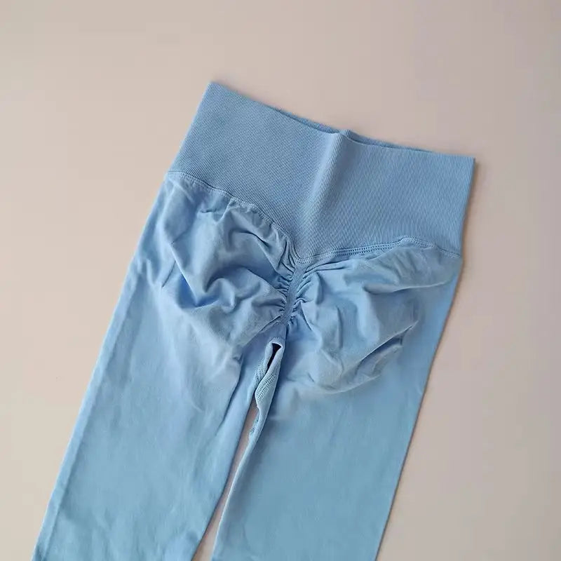 Leggings de Yoga Femininas Sem Costura – Cintura Alta com Efeito Push-Up e Alta Elasticidade