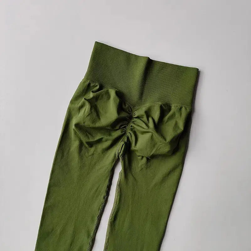 Leggings de Yoga Femininas Sem Costura – Cintura Alta com Efeito Push-Up e Alta Elasticidade