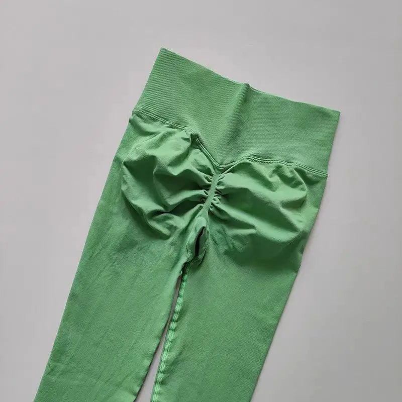 Leggings de Yoga Femininas Sem Costura – Cintura Alta com Efeito Push-Up e Alta Elasticidade