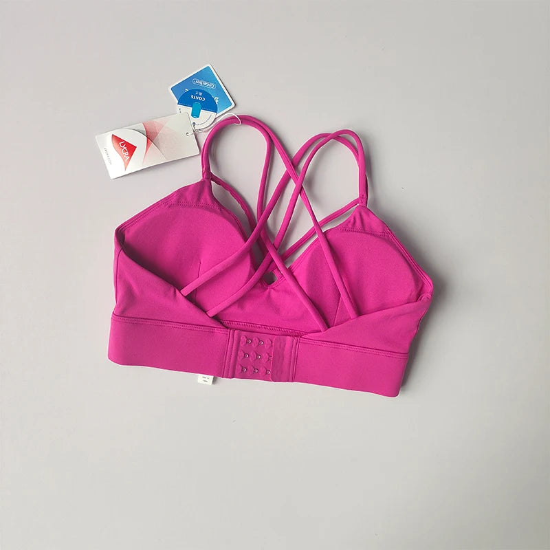 Top/Sutiã Esportivo Feminino  – Antisshock, Anti-Flacidez, Costas Abertas, Sem Aro | Corrida, Yoga, Treino e Uso Diário