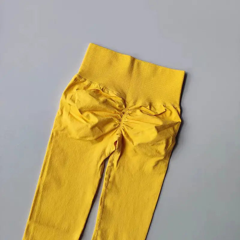Leggings de Yoga Femininas Sem Costura – Cintura Alta com Efeito Push-Up e Alta Elasticidade