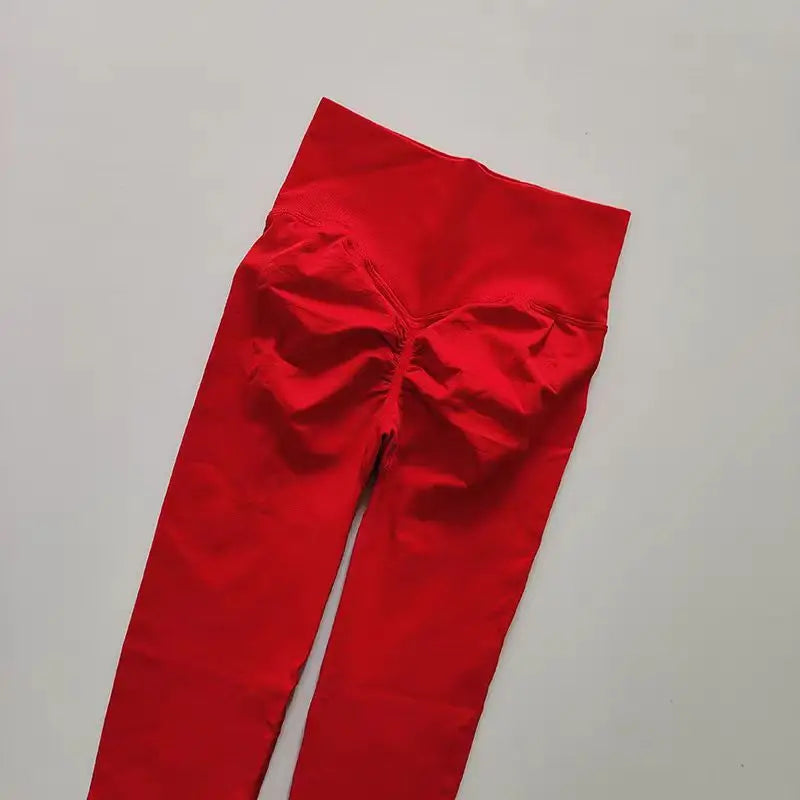 Leggings de Yoga Femininas Sem Costura – Cintura Alta com Efeito Push-Up e Alta Elasticidade